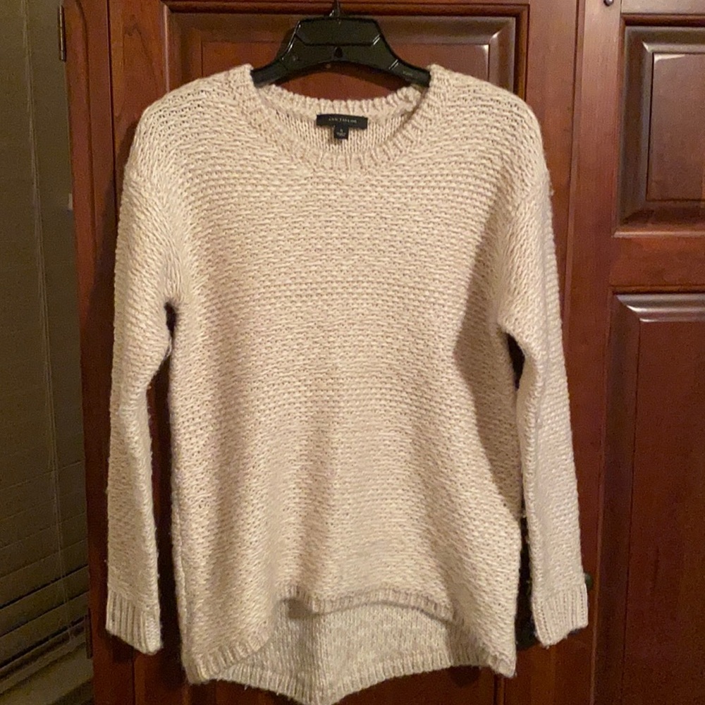 Cream Hi Lo Sweater